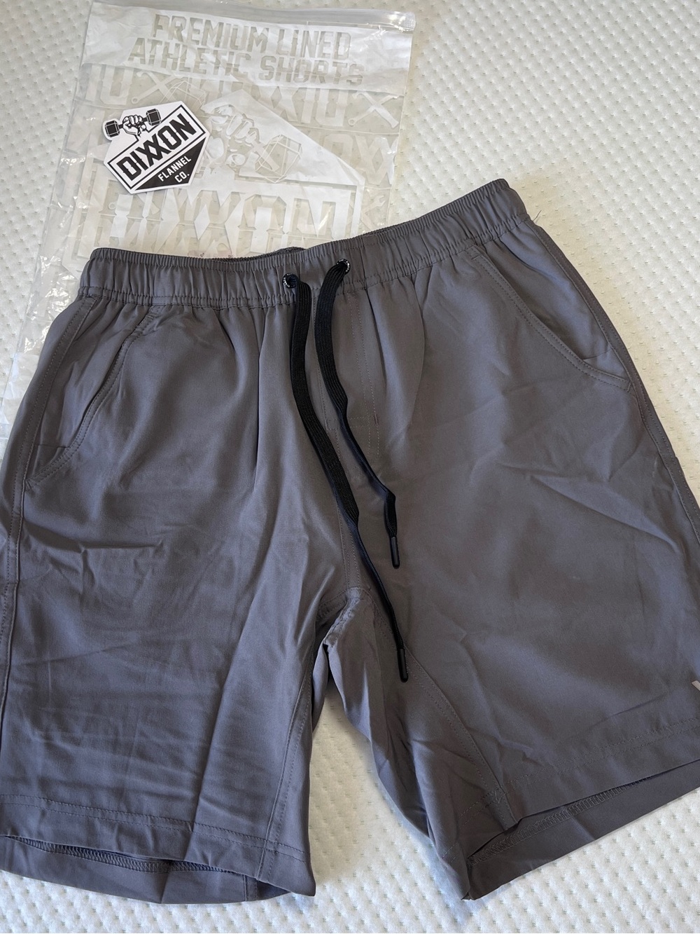 Dixxon Men's The Brad Lined Athletic Stretch Charcoal Shorts Size S New In Bag
